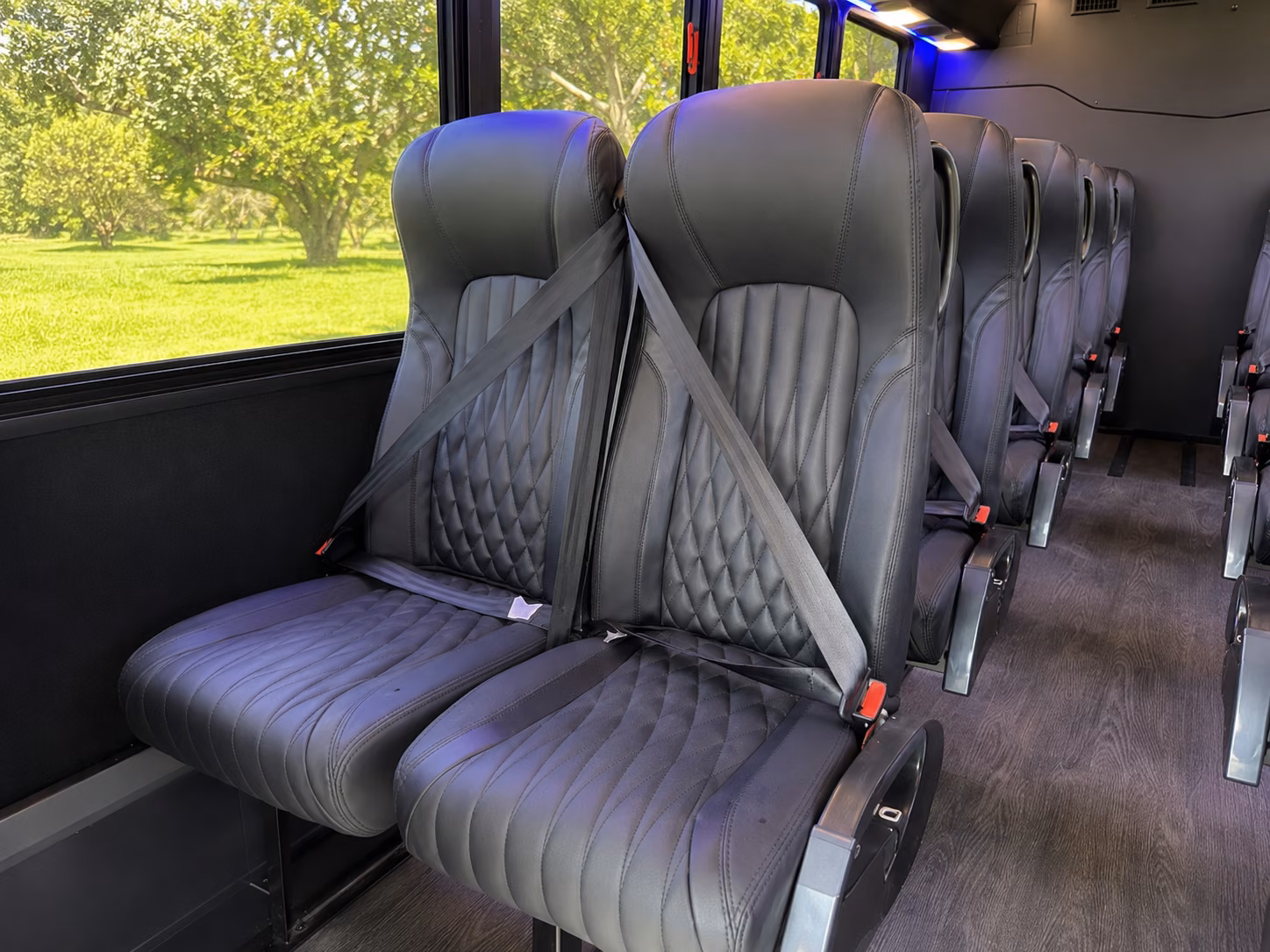 lake elsinore 15 passenger minibus interior