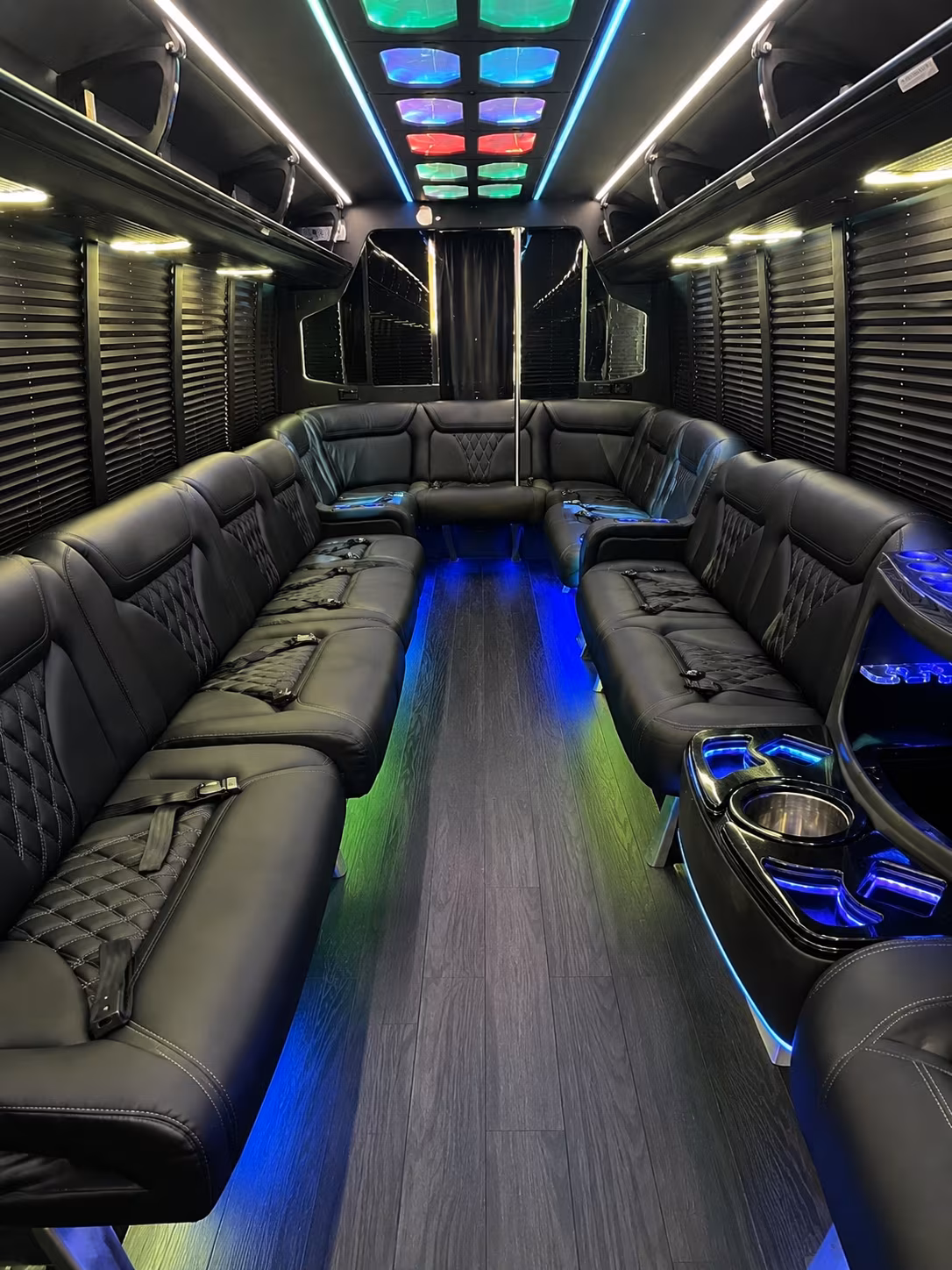 lake elsinore 20 passenger party bus interior