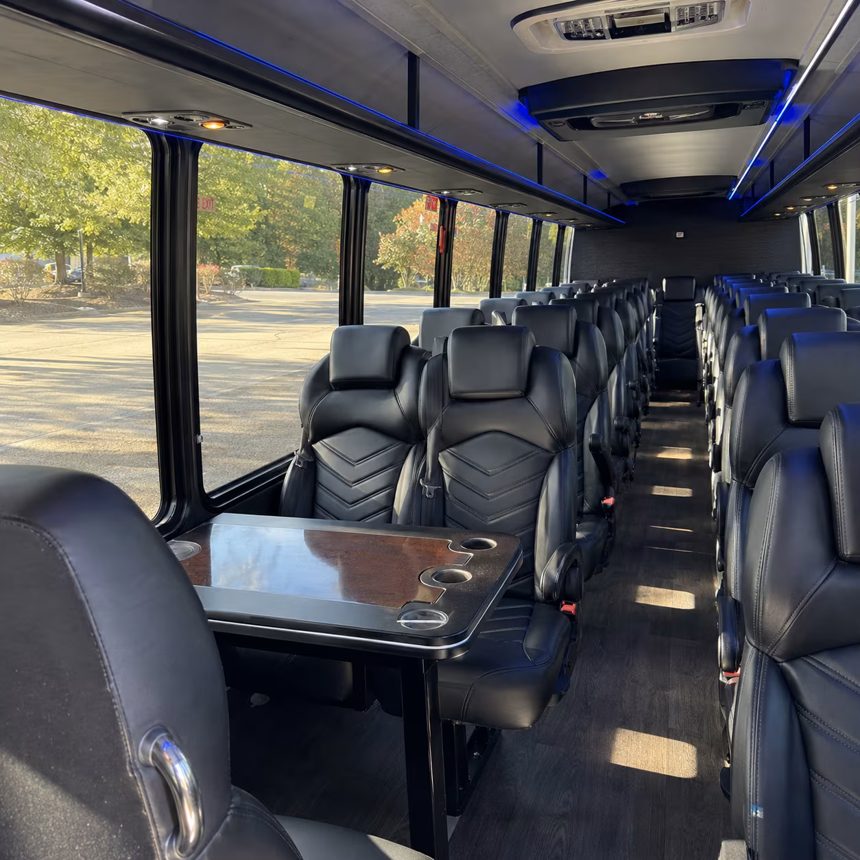 lake elsinore 25 passenger minibus inside