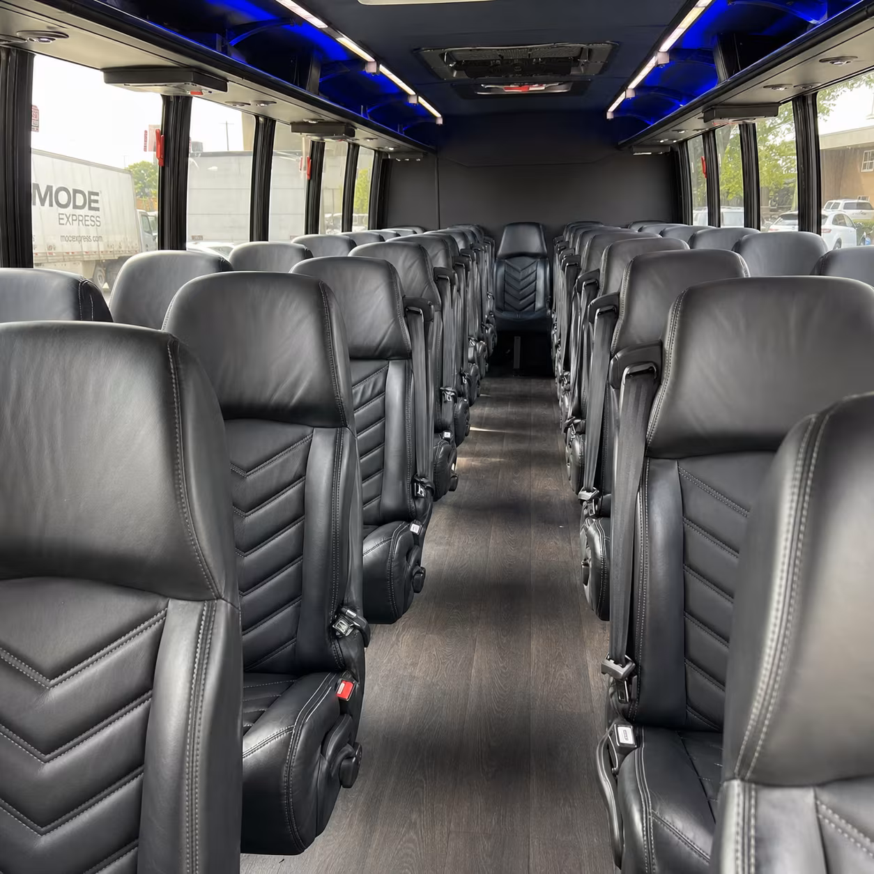 lake elsinore 28 passenger minibus inside