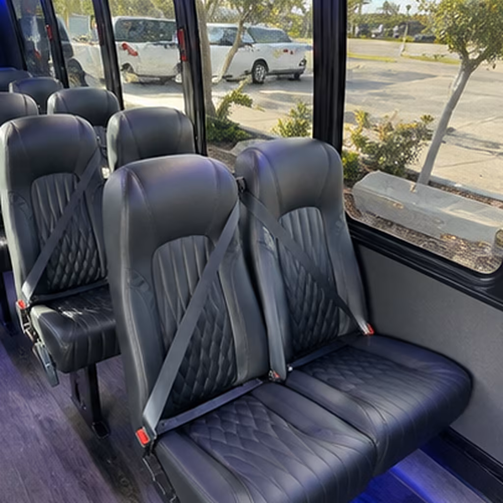 lake elsinore 28 passenger minibus interior