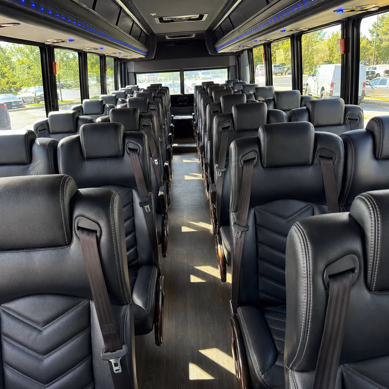 lake elsinore 30 passenger minibus inside