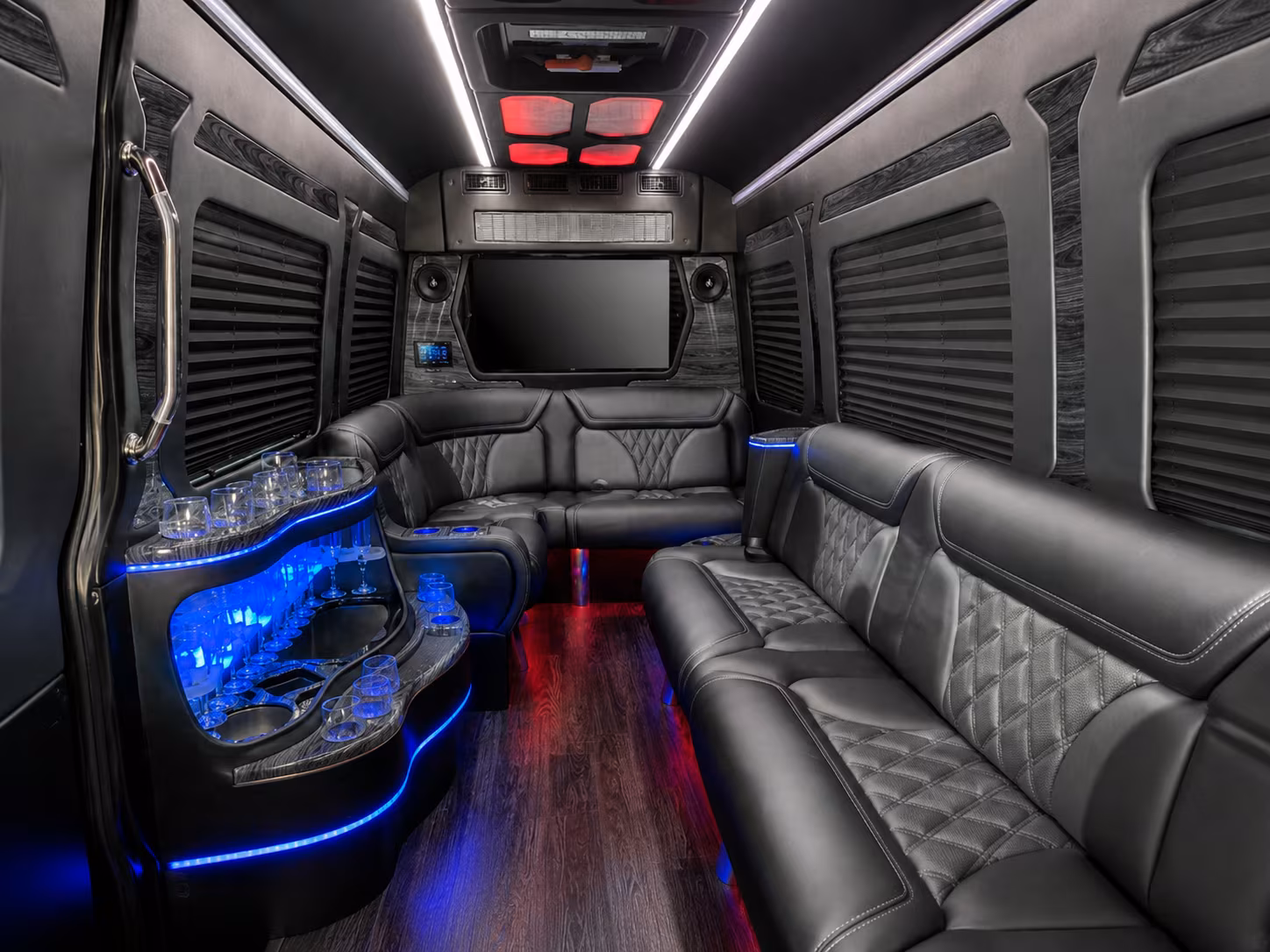 lake elsinore 50 passenger party bus interior