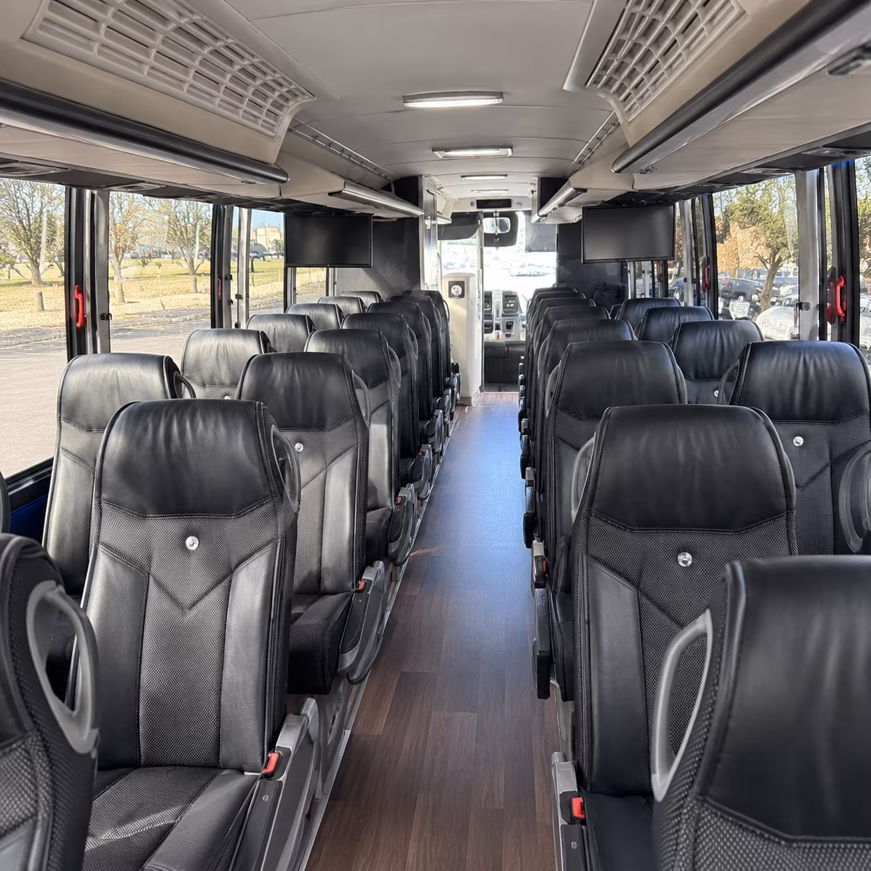 lake elsinore 56 passenger charter bus inside