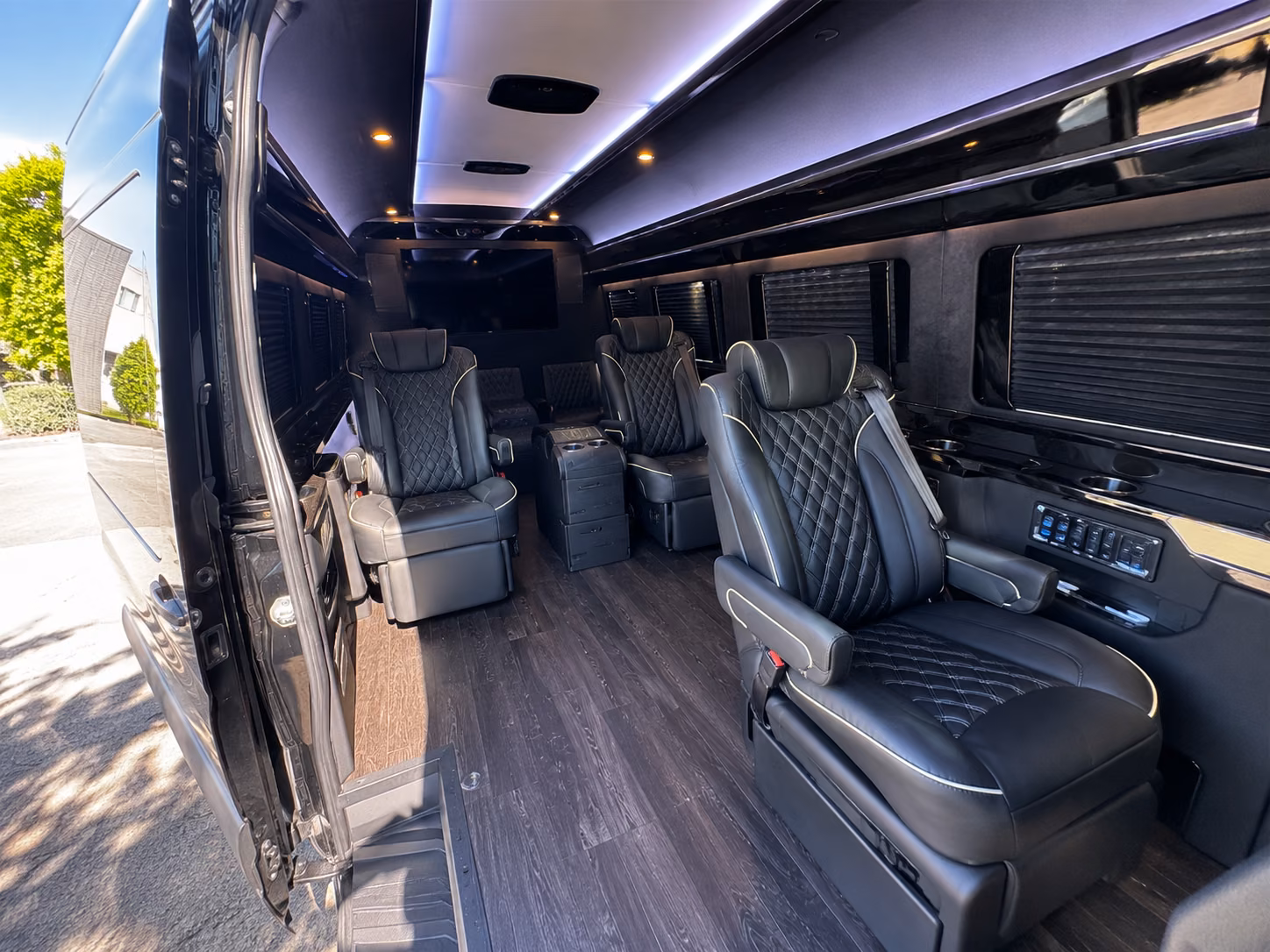 lake elsinore sprinter van with driver inside
